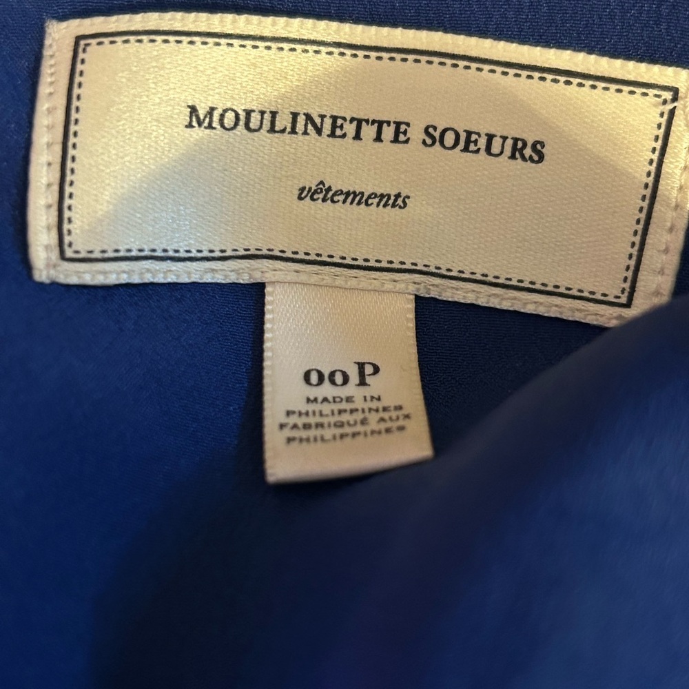 Anthropologie Moulinette Soeurs Rosado Blue Floral Fit & Flare Womens Size 00P - Picture 6 of 8
